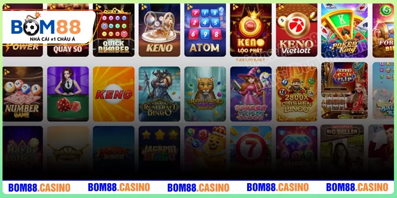 Quay Số BOM88 cung cấp hơn 100+ tựa game miễn phí khác nhau